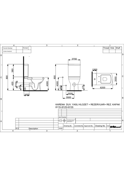 Seramik Karena Duvara Sıfır Kare Klozet fırsatları
