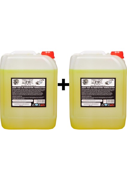 2 Adet Solventli Ağır Yağ ve Radyatör Temizleme Sıvısı 5l