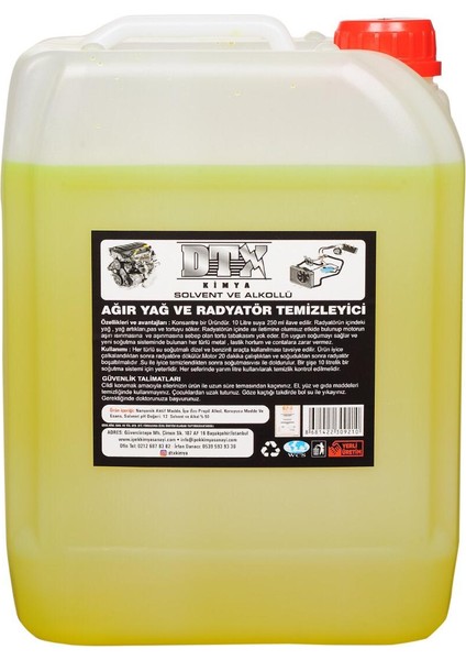 2 Adet Solventli Ağır Yağ ve Radyatör Temizleme Sıvısı 5l