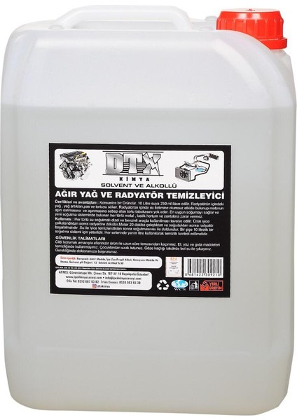 2 Adet Solventli Ağır Yağ ve Radyatör Temizleme Sıvısı 5l