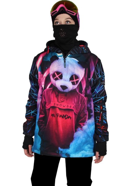 SS7914 Mr. Panda Kayak Montu, Kadın Snowboard Montu indirimleri