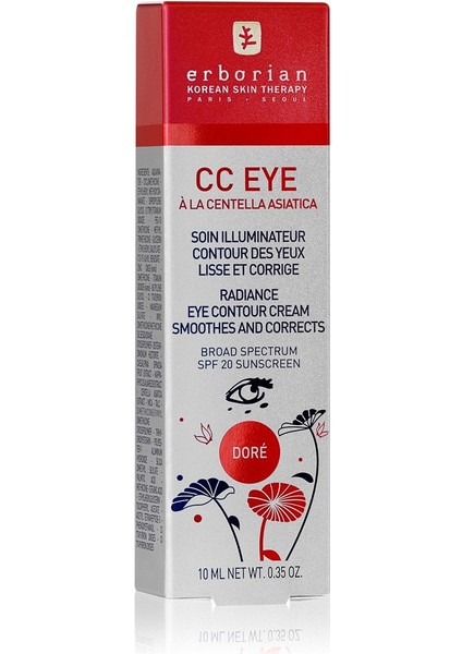 cc Eye Dore With Centella Asiatica Göz Çevresi Için Aydınlatıcı Krem 10 ml