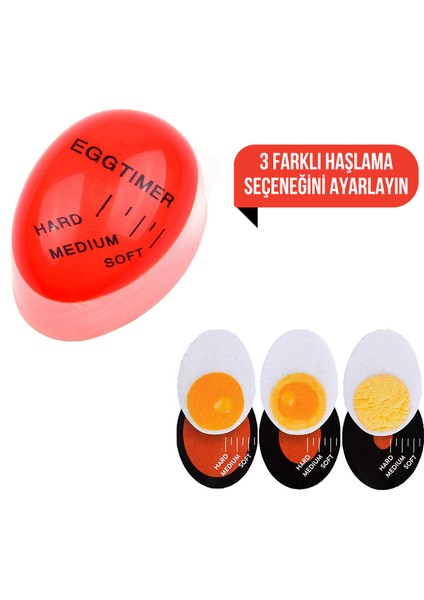 Yumuşak Orta ve Sert Yumurta Zamanlayıcı