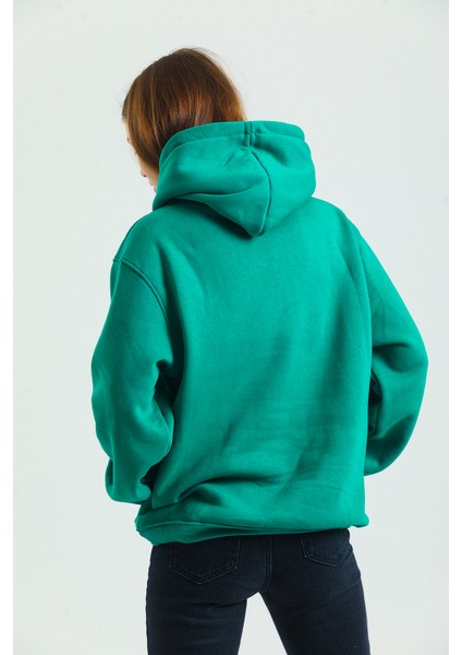 Pamuklu Oversize Kapüşonlu Sweatshirt