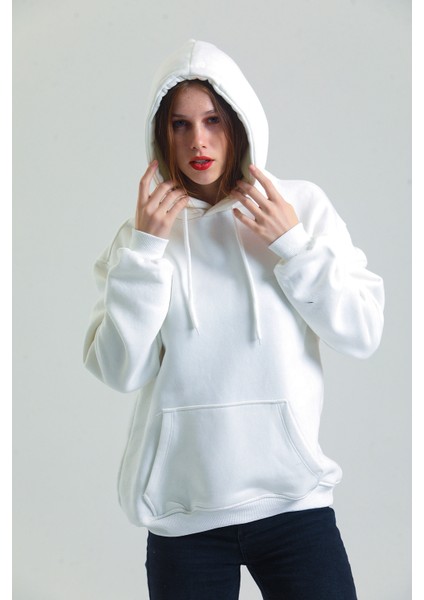 Pamuklu Oversize Kapüşonlu Sweatshirt