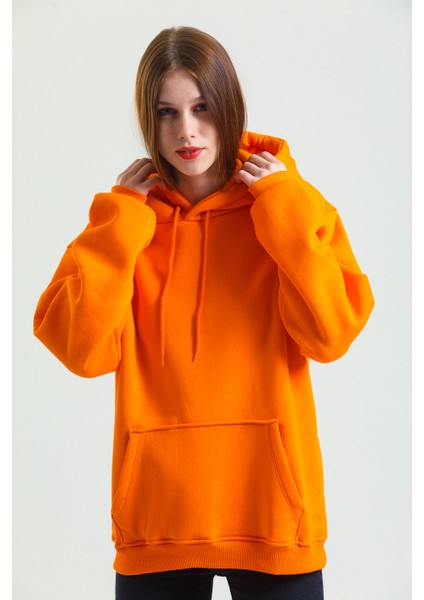 Pamuklu Oversize Kapüşonlu Sweatshirt