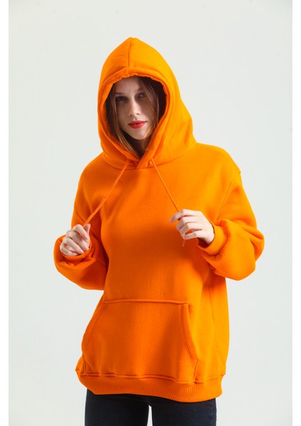 Pamuklu Oversize Kapüşonlu Sweatshirt modelleri