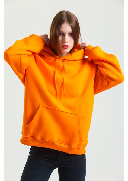 Pamuklu Oversize Kapüşonlu Sweatshirt fırsatları