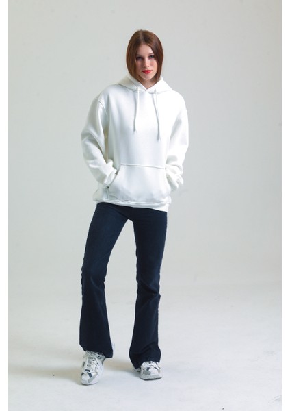 Pamuklu Oversize Kapüşonlu Sweatshirt fiyatları