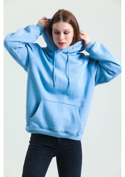 Pamuklu Oversize Kapüşonlu Sweatshirt modelleri
