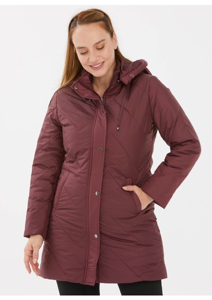 Bordo Kadın Mont 22KSL6008