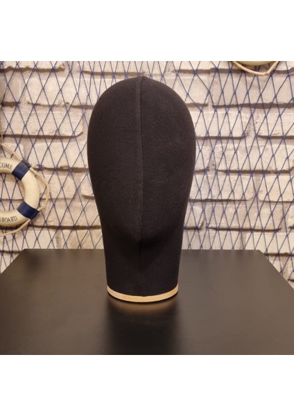 Bayan Kumaş Kaplı Polyester Kafa Mankeni Aksesuar Mankeni Şapka Mankeni Peruk Mankeni