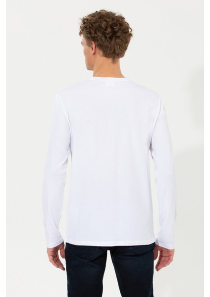 Erkek Beyaz Sweatshirt 50253131-VR013 indirimleri