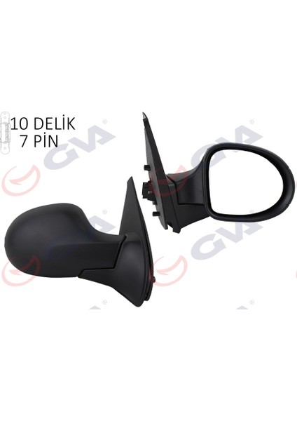 1014170 Dış Dikiz Aynası Sağ Symbol Thalıa 08 Elektrikli Isıtmalı Sensörlü Konveks 7 Fiş VM-6124EHSR