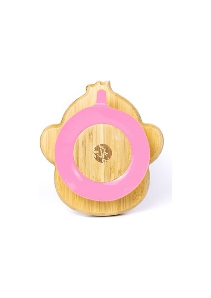 Bambu Maymun Pembe Vakumlu Tabak