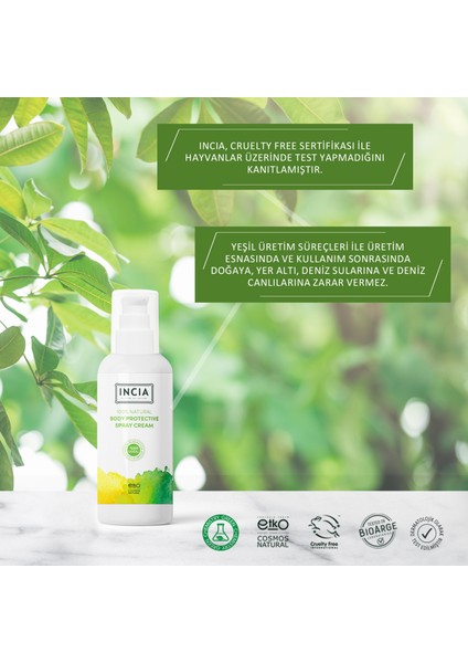 %100 Doğal Koruyucu Sprey Krem Sprey Yenidoğan Bebek Çocuk İçin Limon Okaliptus Vegan 100 ml