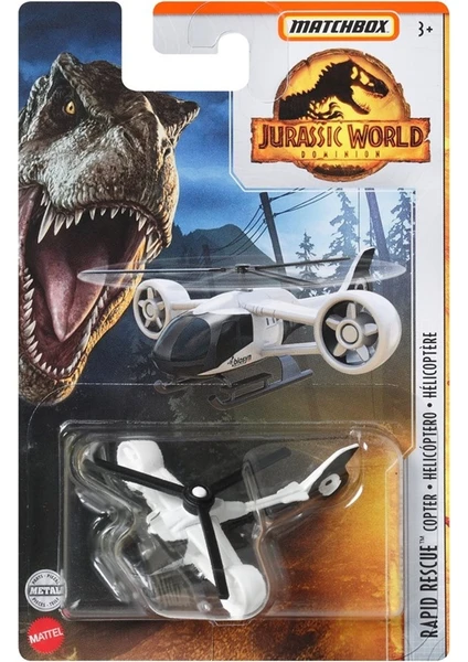 Jurassic World Tekli Araçlar FMW90 HBH04 Rapid Rescue Copter