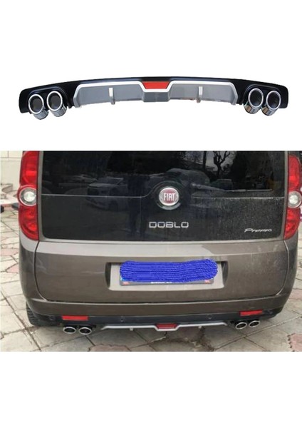 Fiat doblo 2 difüzör arka tampon eki 4 egzoz çıkışlı