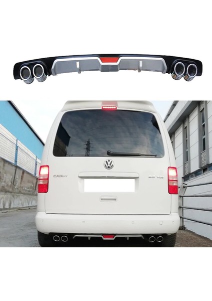 Vw caddy difüzör arka tampon eki 4 egzoz çıkışlı