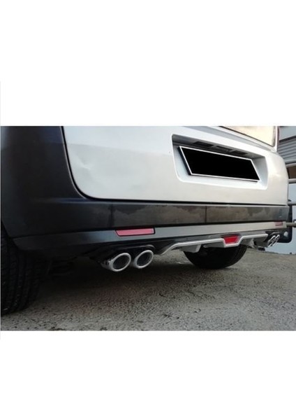 Fiat doblo 2 arka tampon difüzörü gri 4 çıkış plastik fiyatları