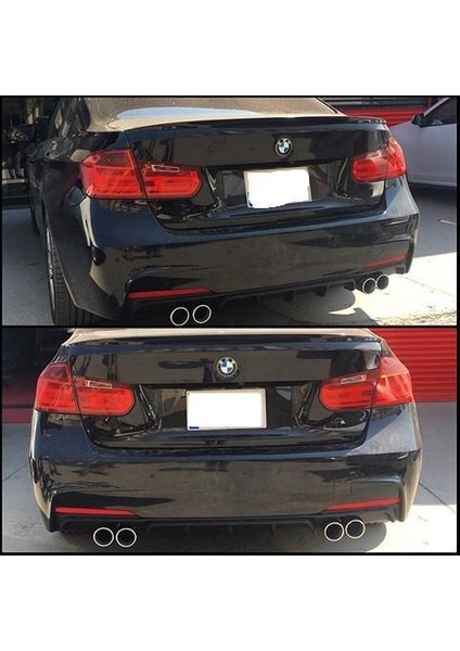 Bmw F30 ön tampon lip ve arka difüzör set piano black m-performance fiyatları