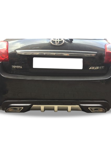 Toyota auris difüzör arka tampon çift çıkış egzoz gri 2007+