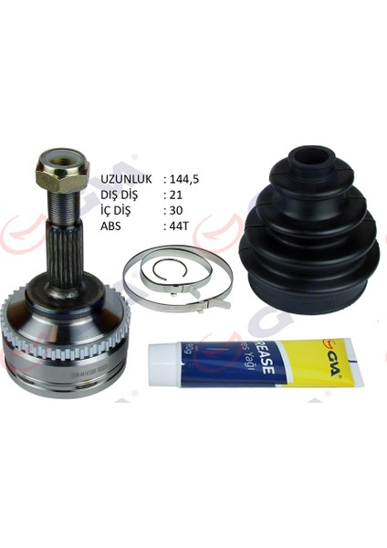 4414130K Aks Kafası Dış Ön Clıo Iı 98-05 Kangoo 98-08 1.5 Dcı Abs Li 44DIŞ 21X30X52.2 144.5MM
