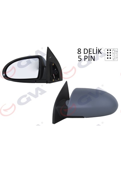 1091131 Dış Dikiz Aynası Sol Accent Era 06 Elektrikli Isıtmalı Astarlı Konveks