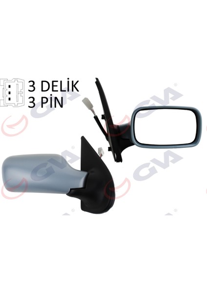 1021108 Dış Dikiz Aynası Sağ Palıo 98 Elektrikli Isıtmalı Astarlı Konveks 3 Fiş VM-155EP-5DR