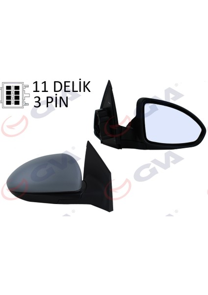 1099127 Dış Dikiz Aynası Sağ Cruze 09 Elektrikli Isıtmalı Astarlı Asferik