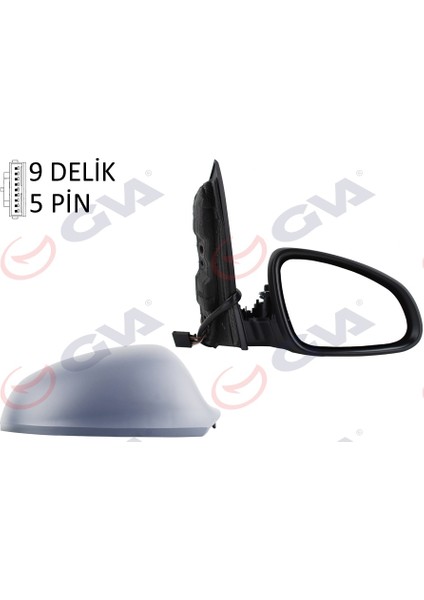 1090135 Dış Dikiz Aynası Sağ Astra J 09 Elektrikli Isıtmalı Astarlı Konveks