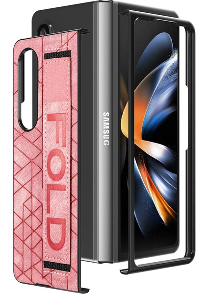 Shin-Wo Samsung Galaxy Z Fold 3 Için Deri Telefon Kılıfı With Pen Slot&belt (Yurt Dışından)