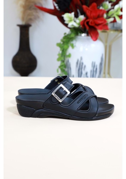 Konfores 1165-VENEDIK-2 Terlik - NKT01165-SIYAH-36 fırsatları