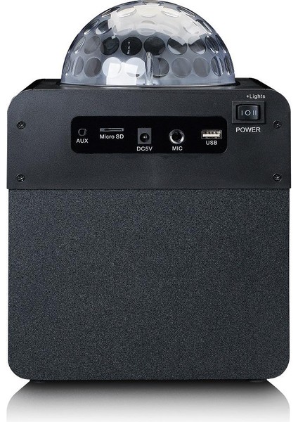 BTC-055 Bk - Işıklı Bluetooth Hoparlör, Usb, Sd, Rc, Mıc, Ac