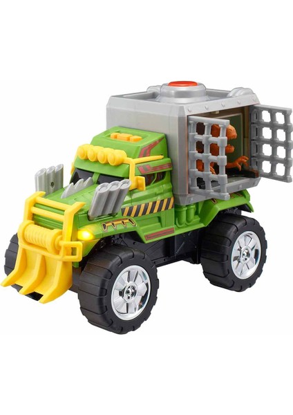 Monster Moverz Dino Escape Sesli ve Işıklı Motorize Kamyon 27 Cm. - Yeşil