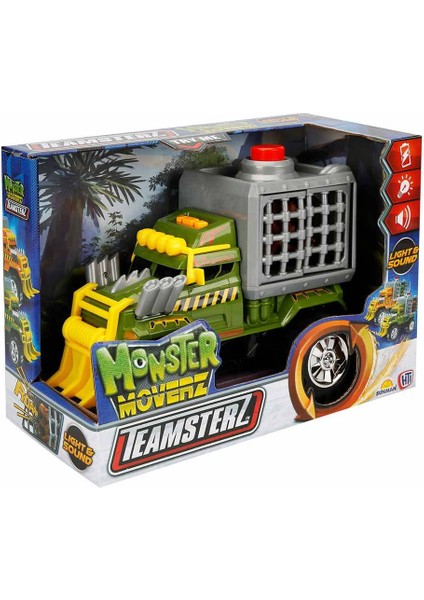 Monster Moverz Dino Escape Sesli ve Işıklı Motorize Kamyon 27 Cm. - Yeşil