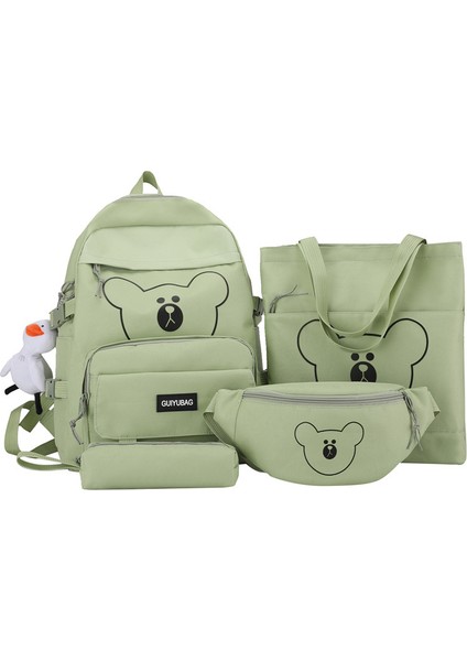 4 Parçalı Büyük Kapasiteli Çanta Seti - Yeşil (Yurt Dışından)