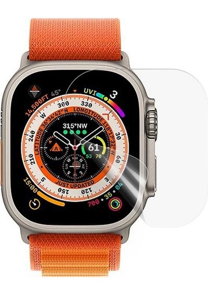 Apple Watch Ultra 49 mm Uyumlu Ekran Koruyucu Tpu Saat Ekranı Koruma - 2 Adet modelleri