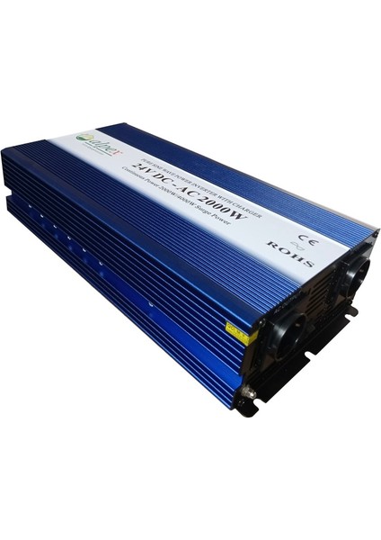 2000 Watt 24 Volt Ups Şebeke Şarjlı Tam Sinüs Invertör