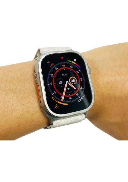 Apple Watch Ultra 49 mm Uyumlu Metal Ekran Çerçevesi Kenar Koruyucu Çerçeve indirimleri