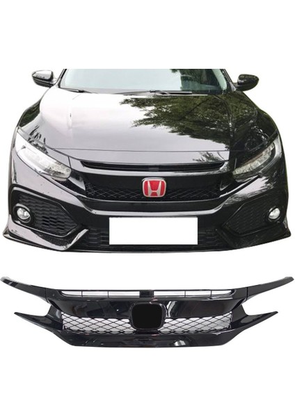Honda civic fk7 için uygundur ön panjur ve far kaşları typer model 2016+