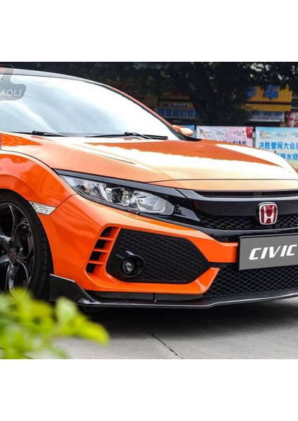 Honda civic fk7 için uygundur ön panjur ve far kaşları typer model 2016+ fiyatları