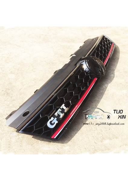 Vw Polo 6c gti ön panjur ızgara kırmızı şeritli 2014+