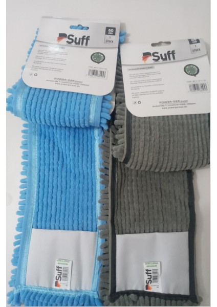 2 Adet Nemli ve Kuru Makarna Mop Ucu Mikrofiber Paspas Yedeği 60 cm