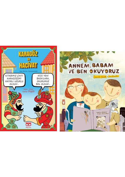 Karagöz ile Hacivat Son Sürüm / Annem, Babam ve Ben Okuyoruz (2 Kitap Set) - Daniella Marcotte