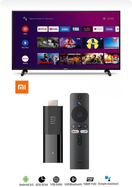 2023 Hediyeli TV Stick - Fire TV Stick - Android TV Box- Akıllı TV Internet TV / Media Player