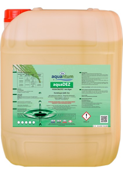 20 kg Yosun Önleyici - Giderici - Liquid Algaecide
