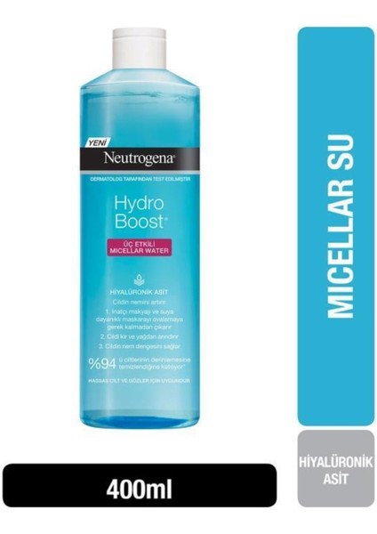 Hydro Boost Üç Etkili Micellar Water, 400 ml