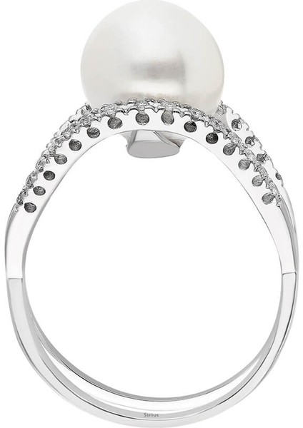 Pırlanta Taşlı İncili Yüzük modelleri