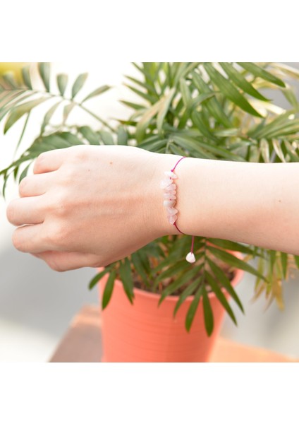 Ametist Taşı Telefon Askısı - Pembe Kuvars Bileklik Hediyeli modelleri